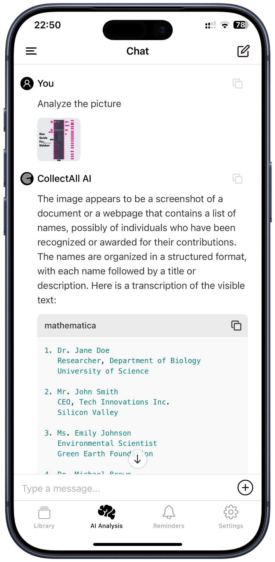 CollectAll 操作列表截图